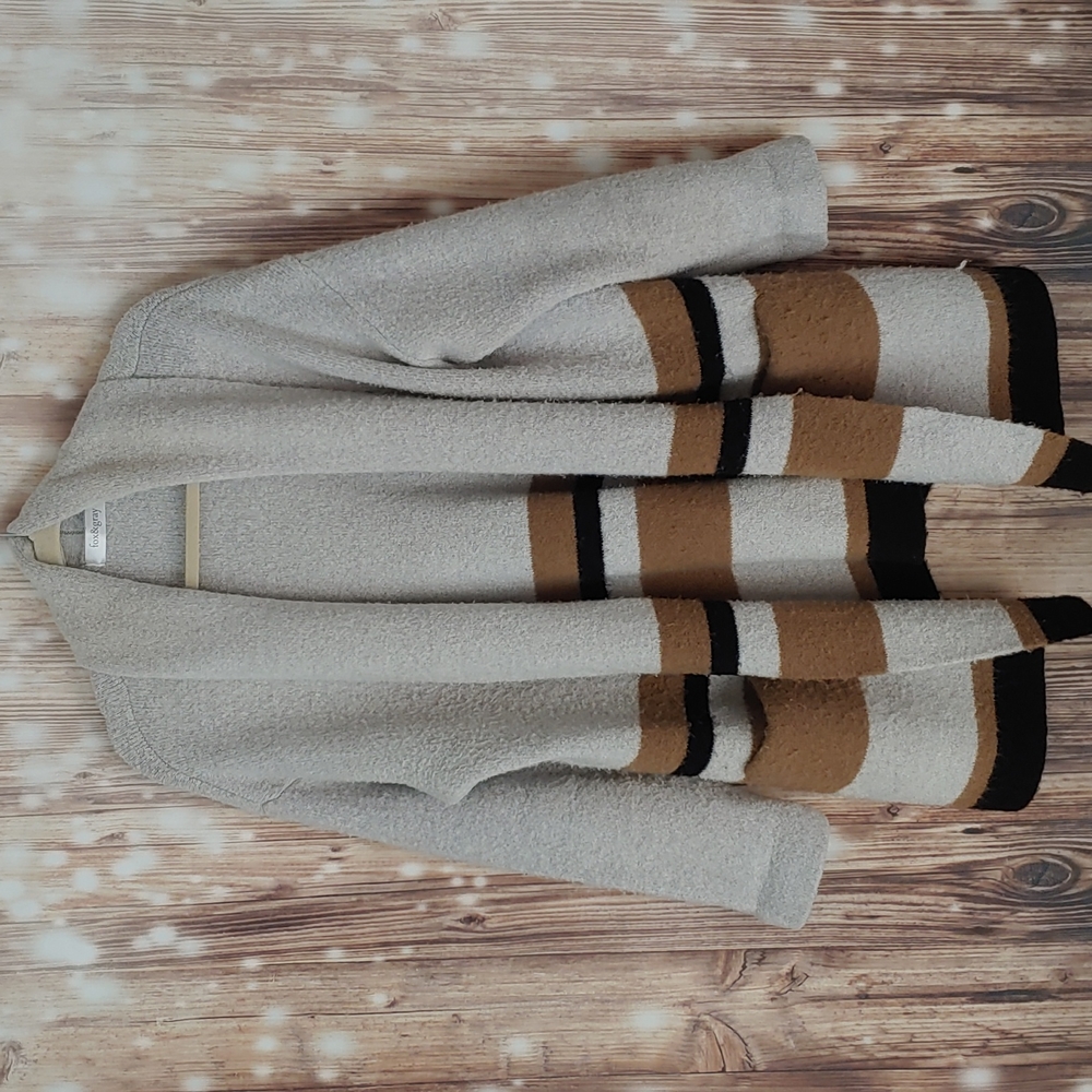 Fox & Gray oversized medium large cardigan drape coat